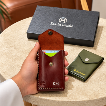 Flap Card Holder – Brown
