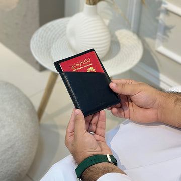 Black & Blue passport wallet