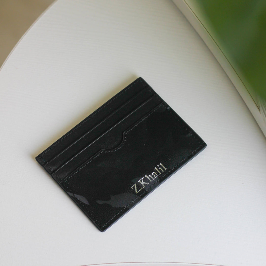 Black Camouflage  Cardholder