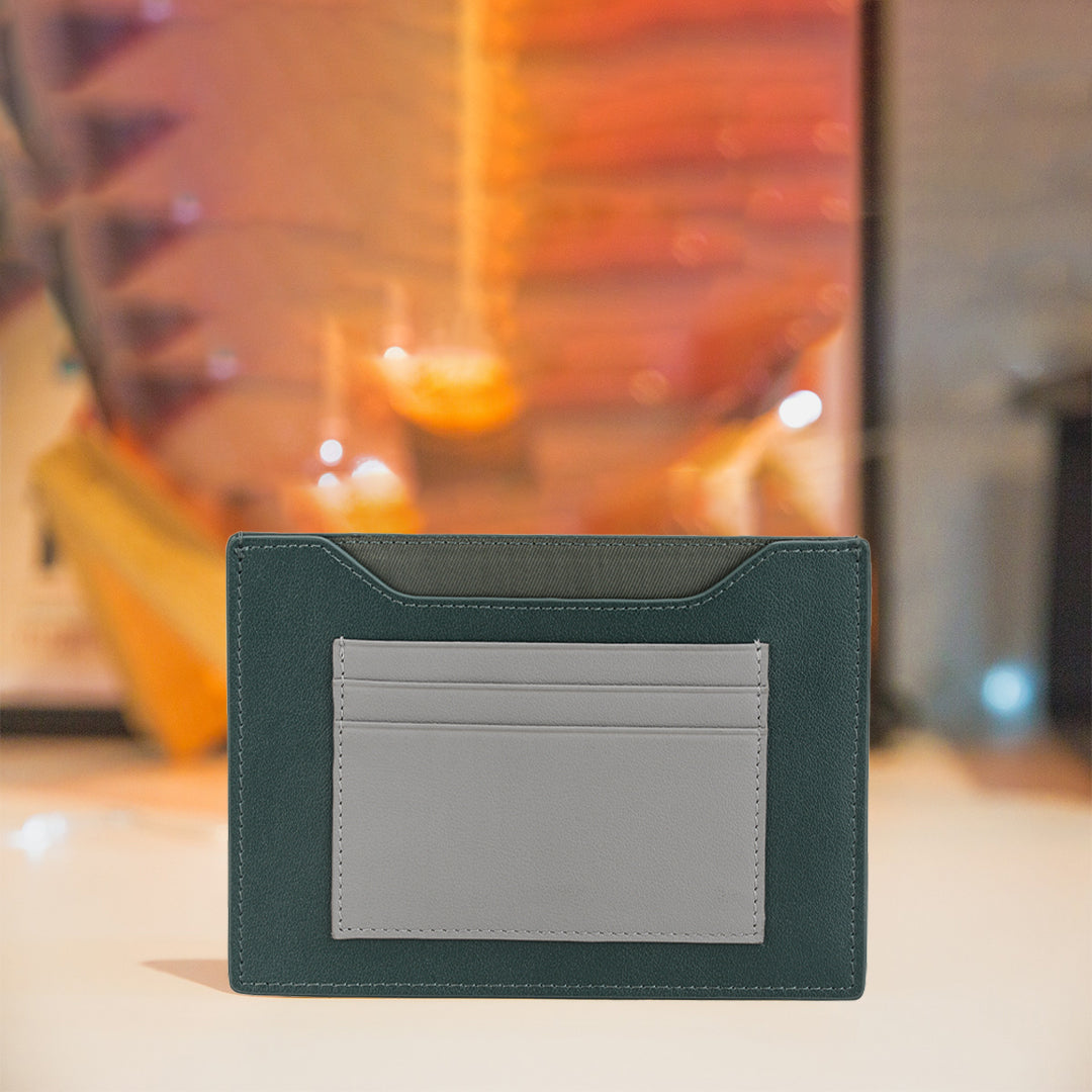 Green & Grey passport wallet