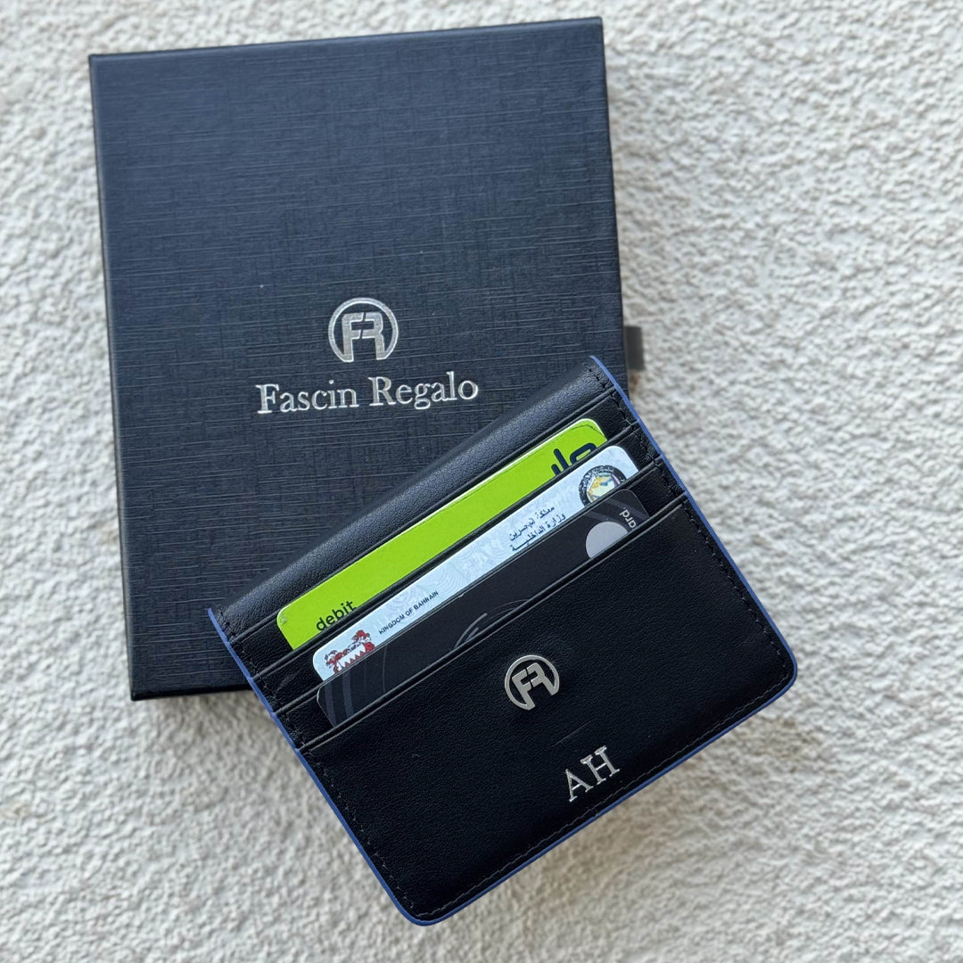 Black & Blue Flip Wallet
