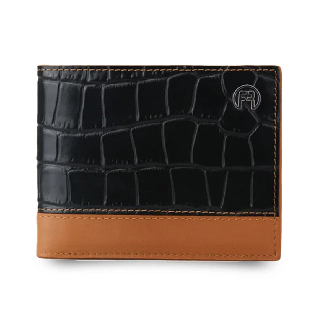 Black and Brown Croco Men Wallet