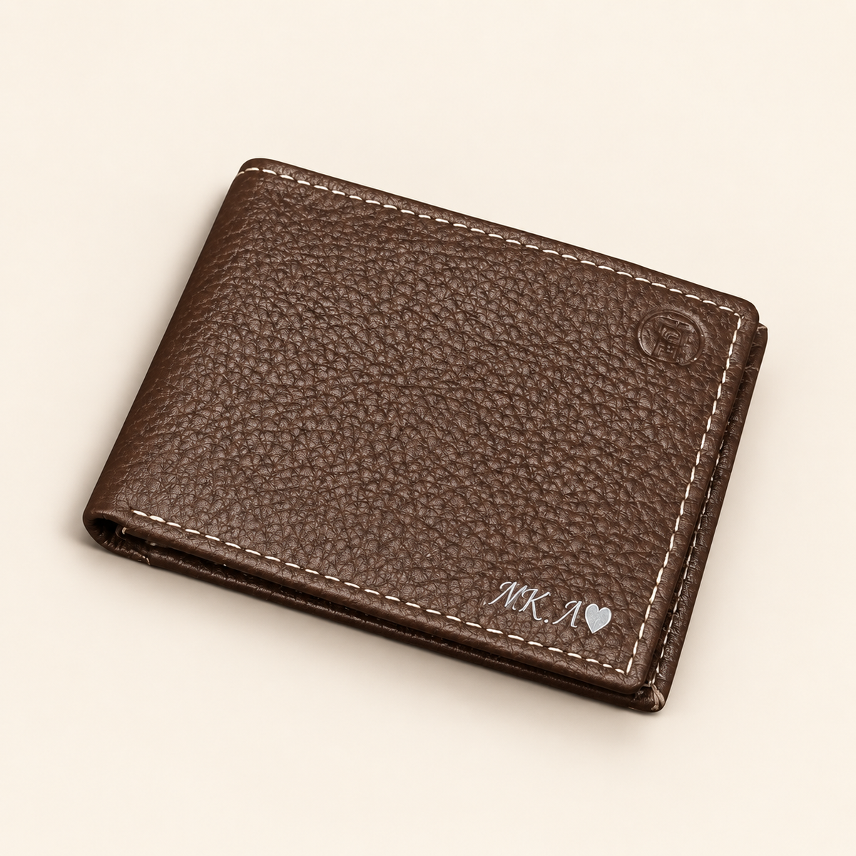 Handmade Leather Bifold Wallet – Brown