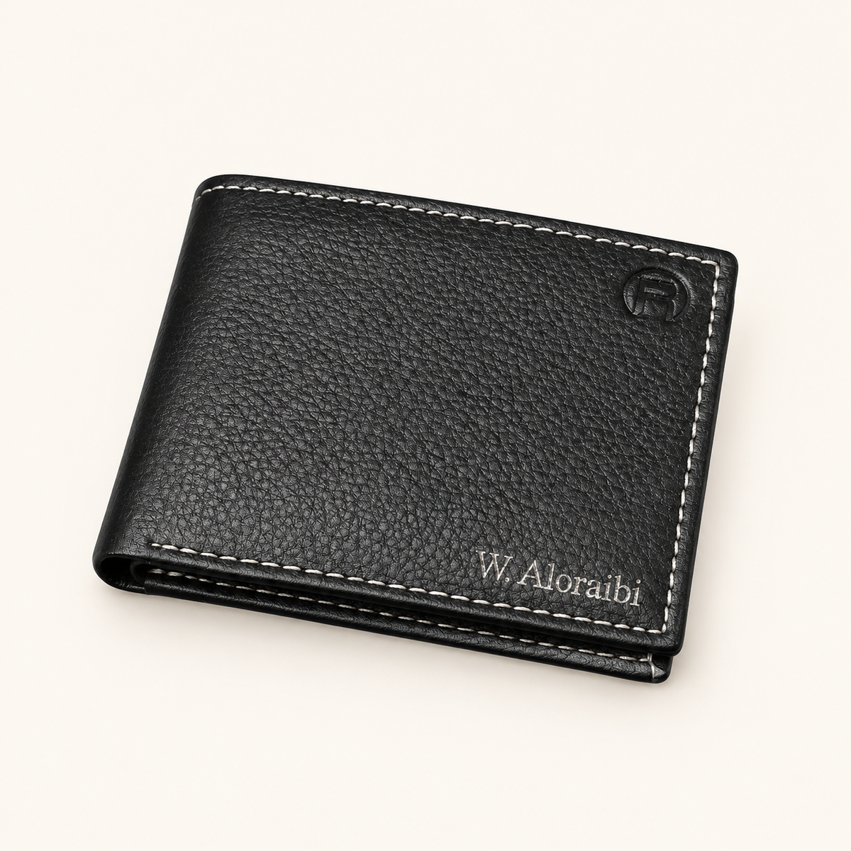 Handmade Leather Bifold Wallet – Black