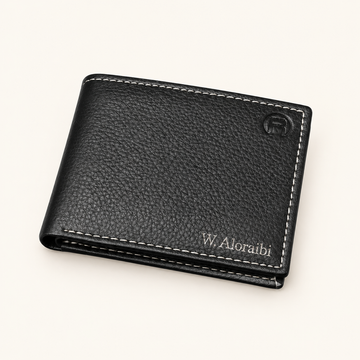 Handmade Leather Bifold Wallet – Black