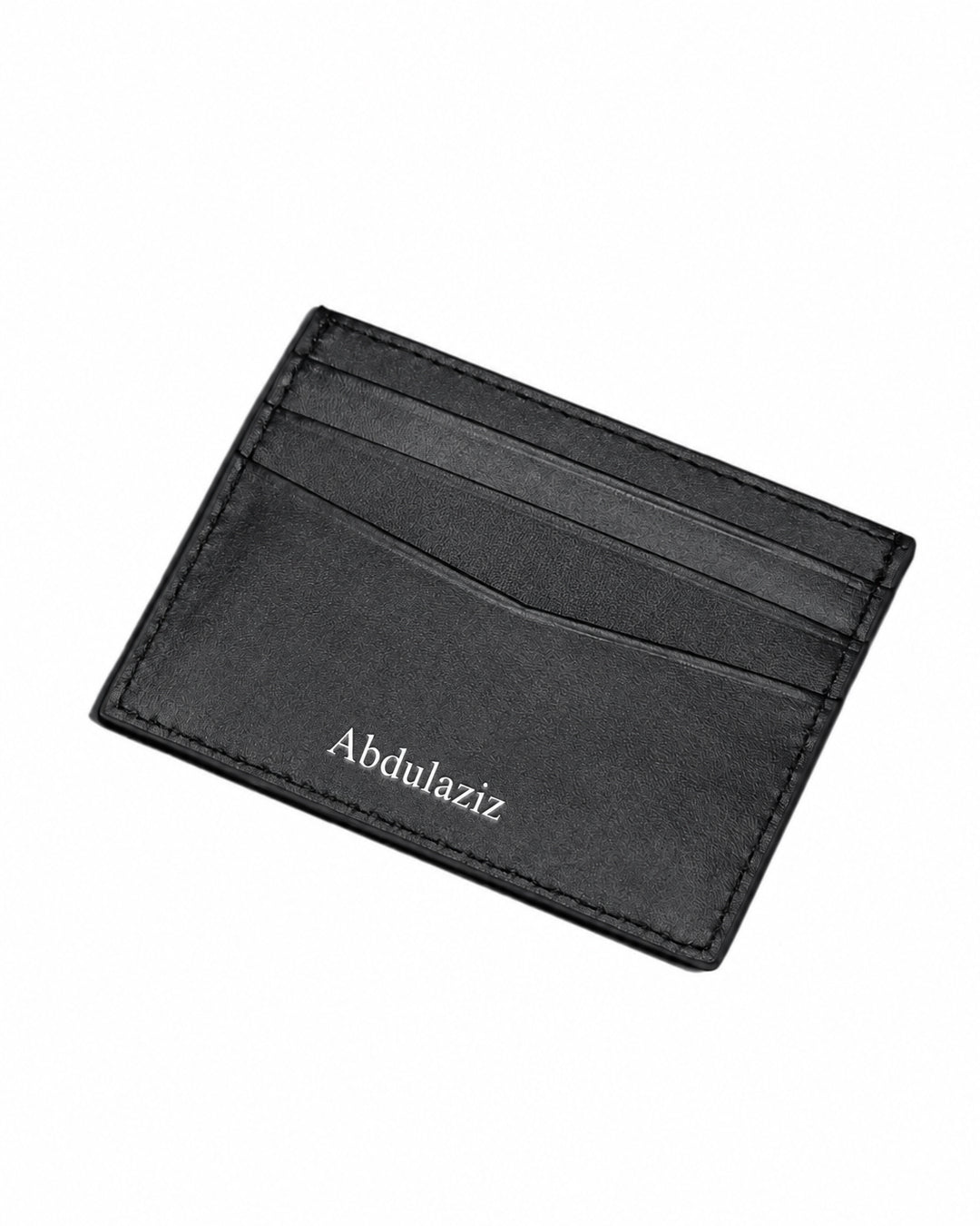 Black Slim Leather Card Holder