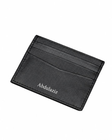 Black Slim Leather Card Holder