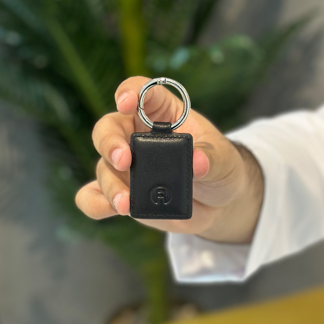 Black Rectangle Keychain