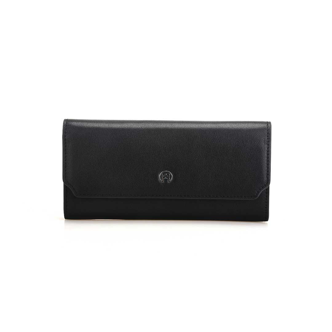 Black And Red Long Zip Wallet