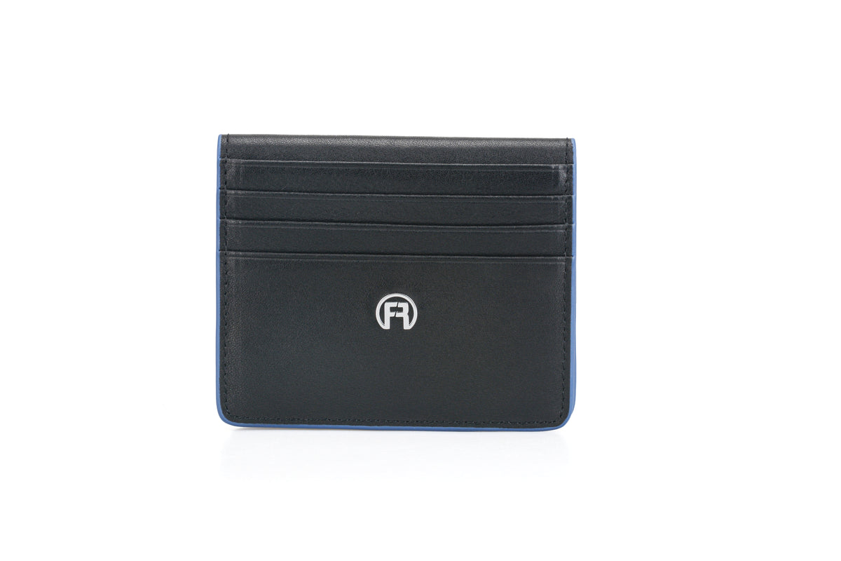 Black & Blue Flip Wallet