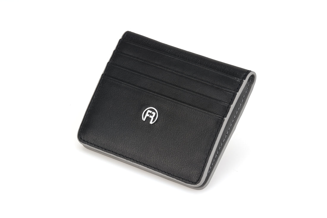 Black & Grey Flip Wallet
