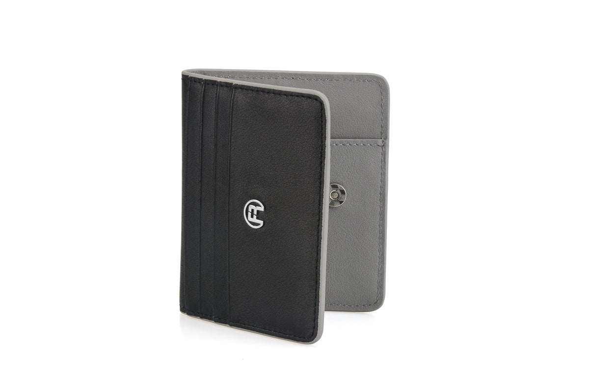Black & Grey Flip Wallet