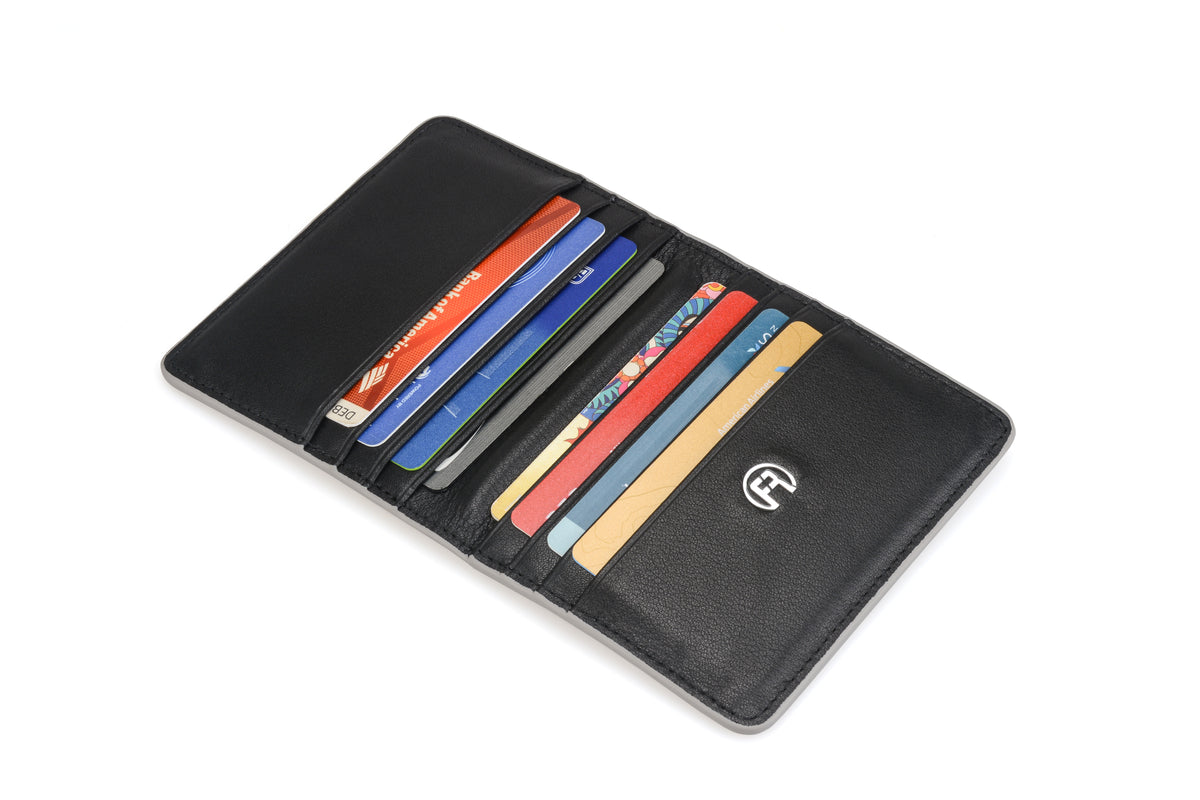 Black & Grey Flip Wallet