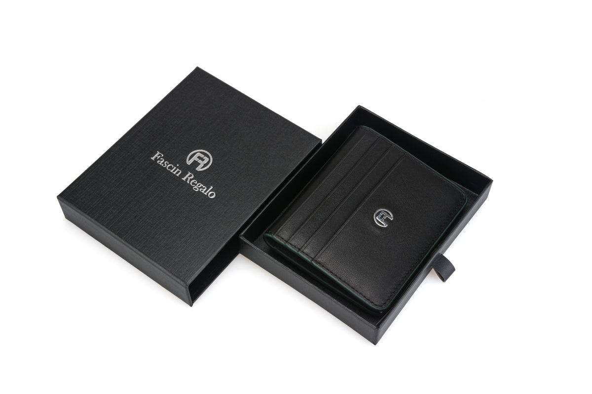 Black & Green Flip Wallet