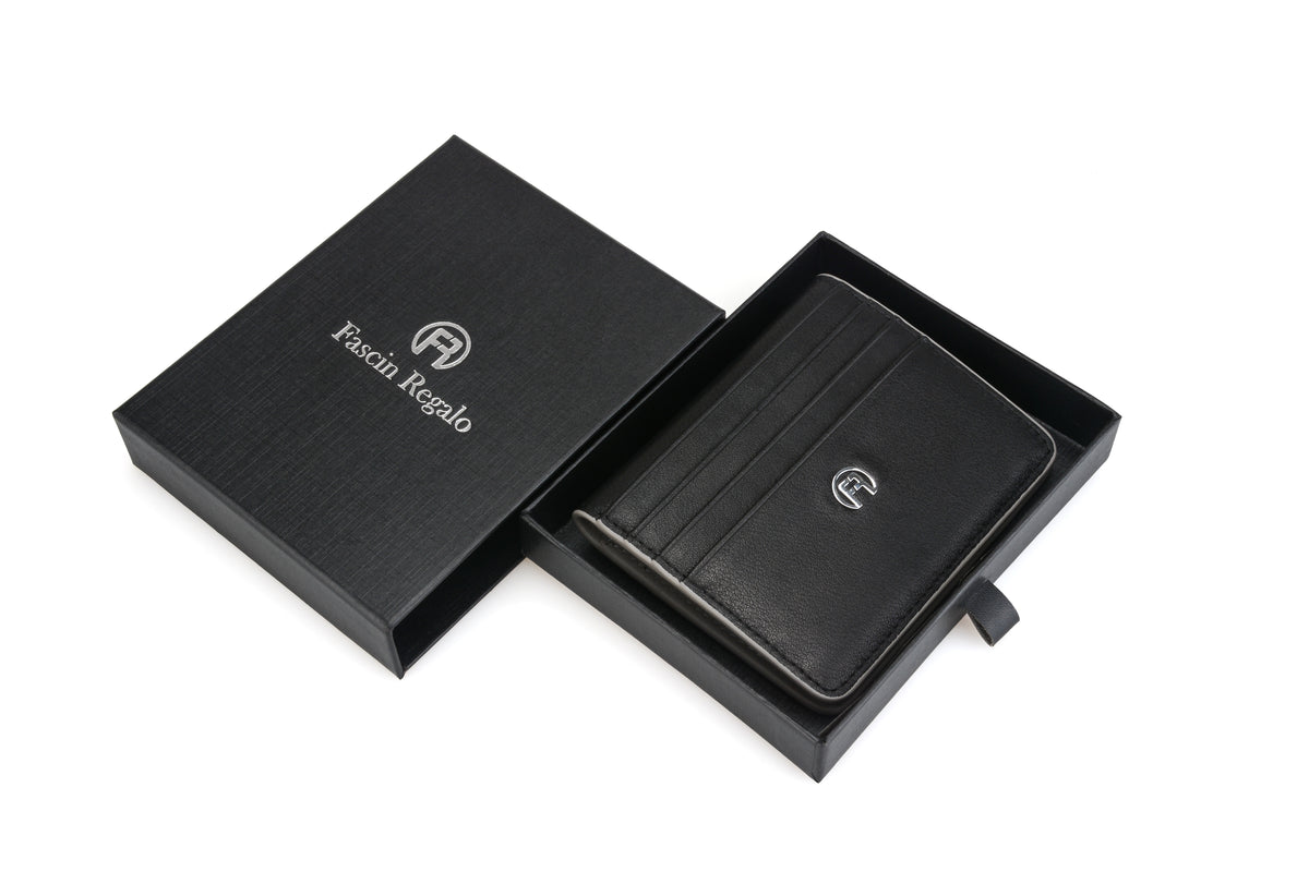 Black & Grey Flip Wallet