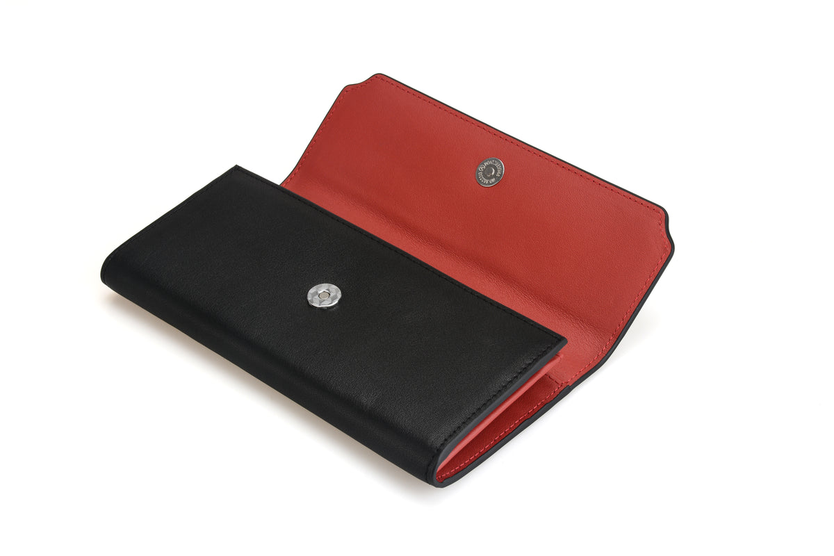 Red Long Zip Women Zip Wallet
