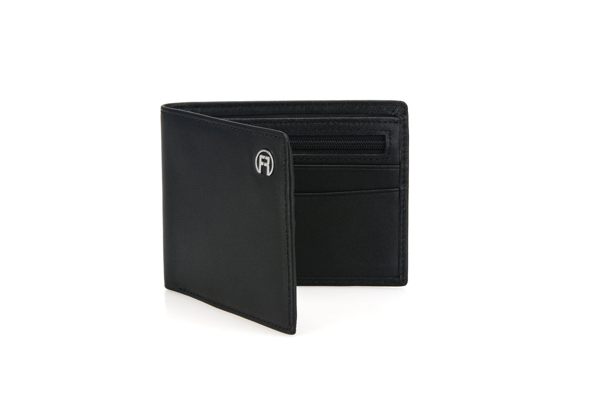 Black Men Zip Men Wallet