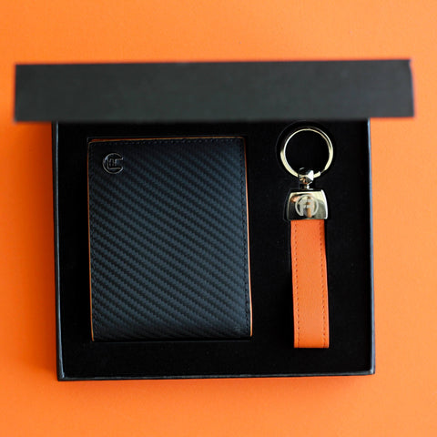 Carbon Fiber Orange - Set of Two