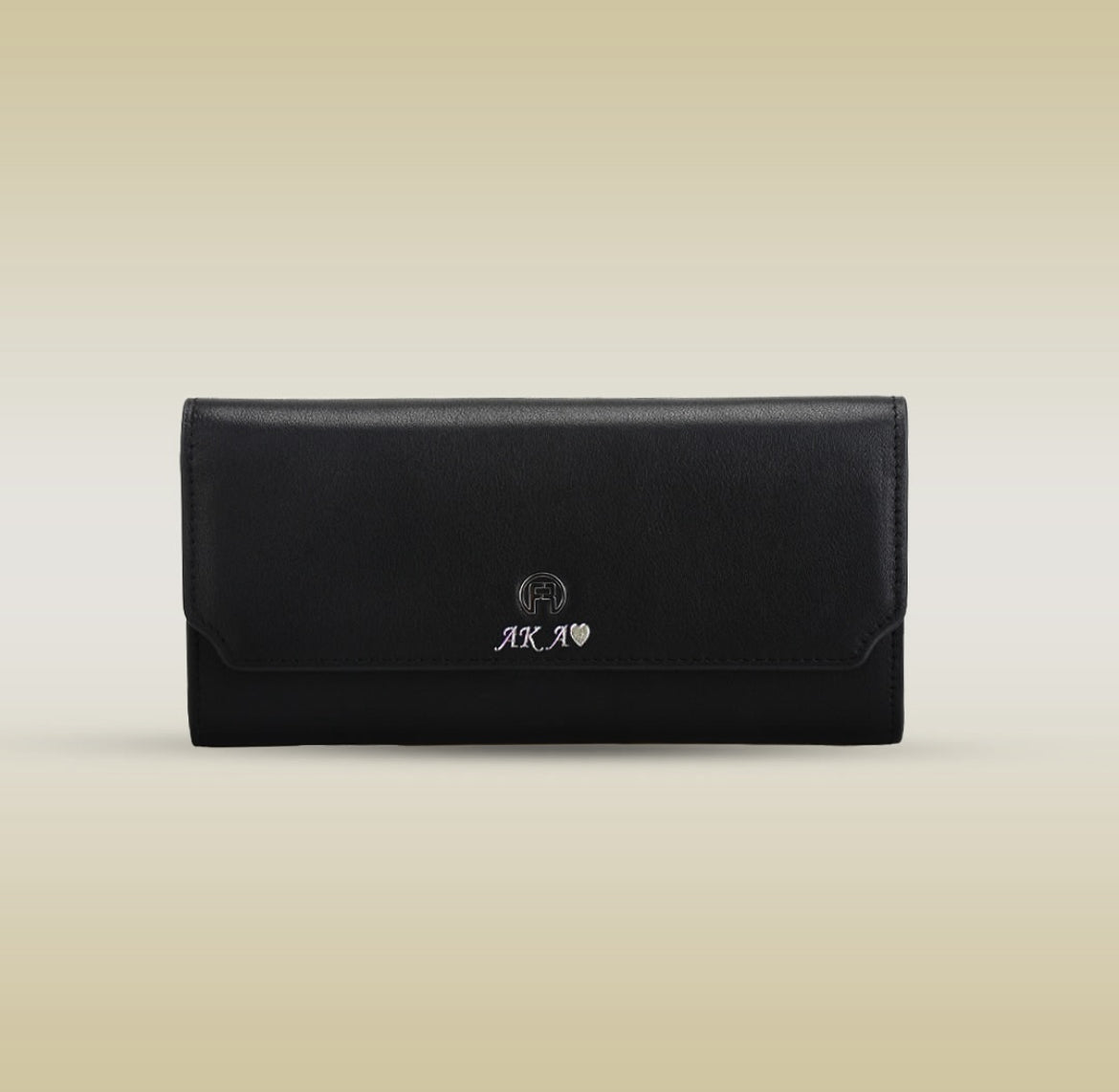 Black And Red Long Zip Wallet