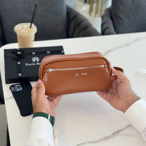 Brown Dopp Kit