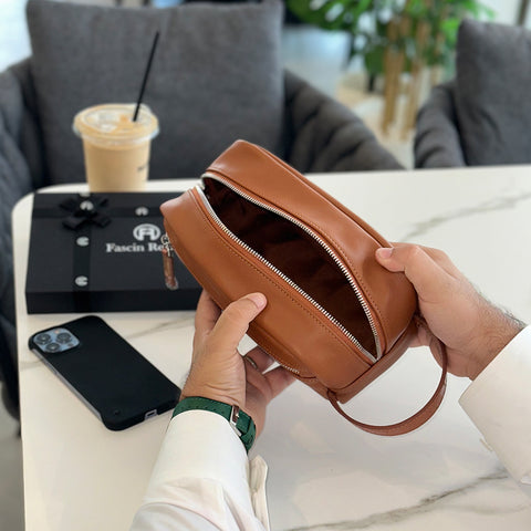 Brown Dopp Kit