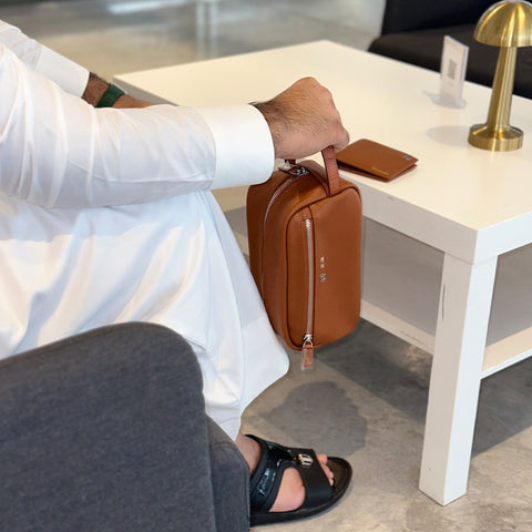 Brown Dopp Kit