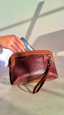 Wristlet Pouch – Burgundy