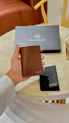 Dual Slot Wallet - Brown