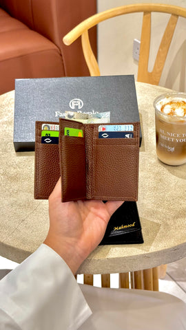 Dual Slot Wallet - Brown