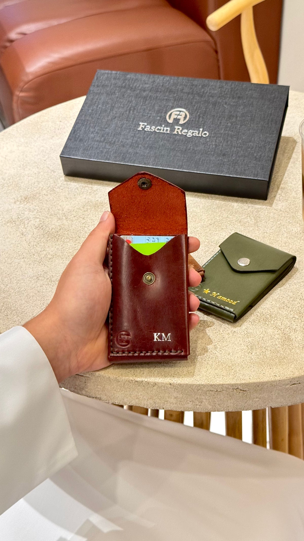 Flap Card Holder – Brown