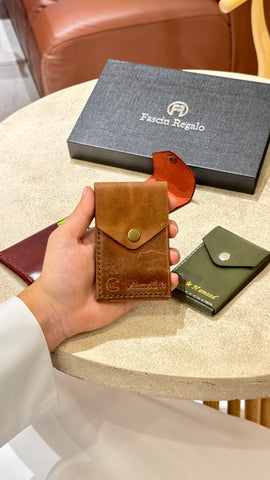 Flap Card Holder – Tan