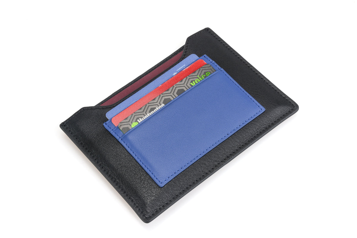 Black & Blue passport wallet