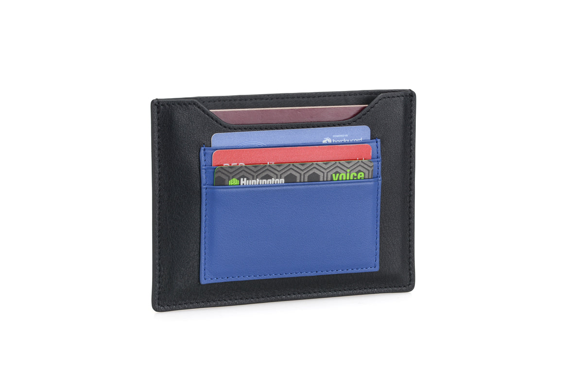 Black & Blue passport wallet