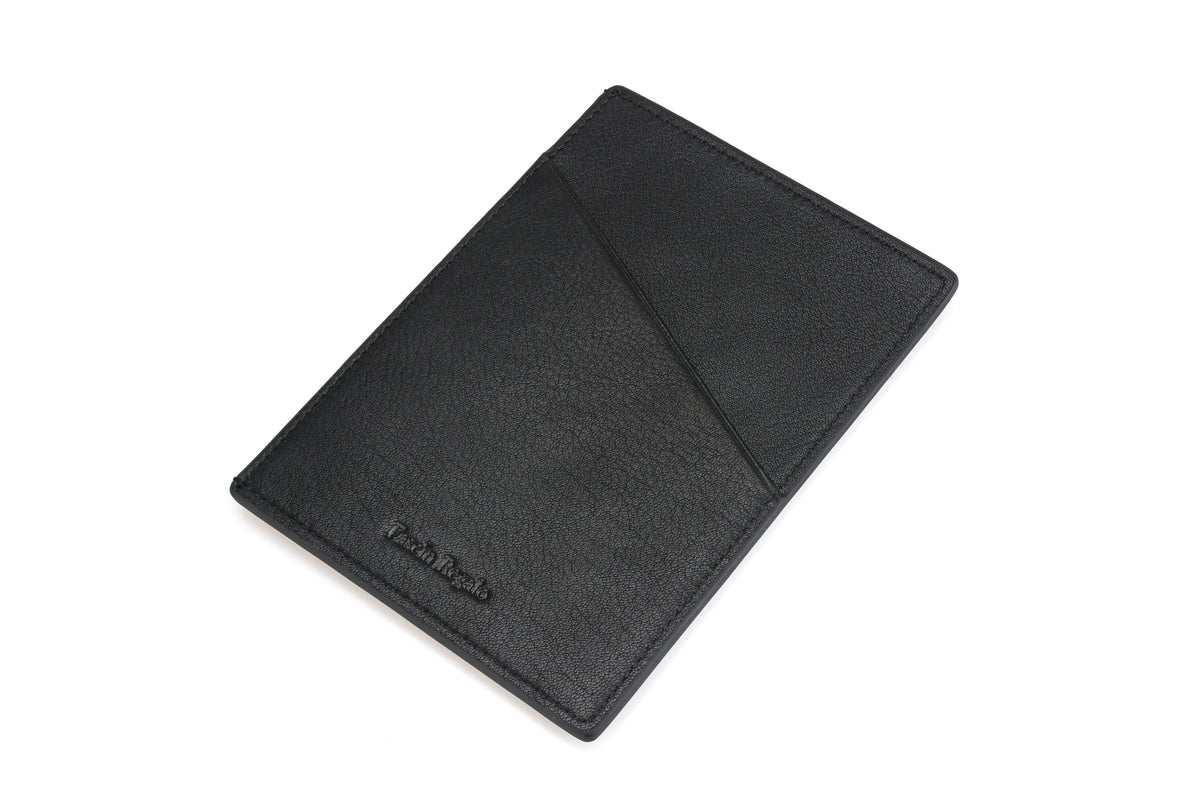 Black & brown passport wallet