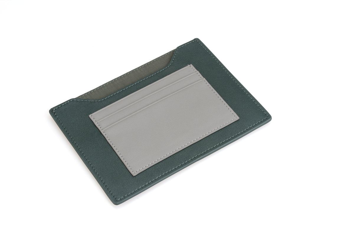 Green & Grey passport wallet