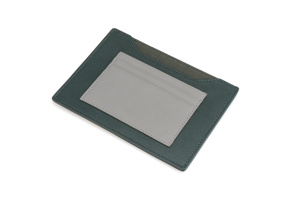 Green & Grey passport wallet