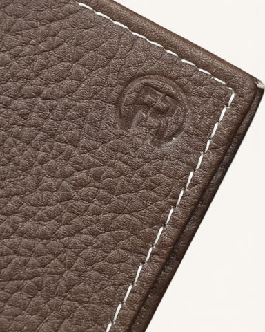 Handmade Leather Bifold Wallet – Brown