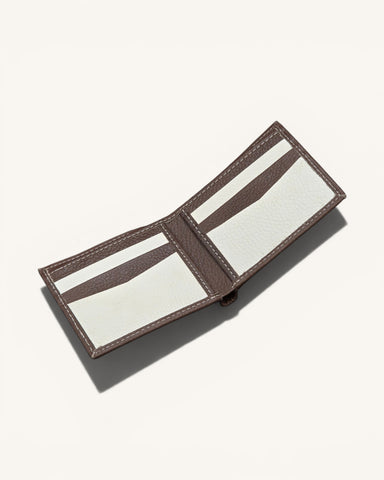 Handmade Leather Bifold Wallet – Brown