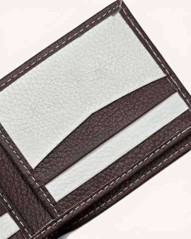 Handmade Leather Bifold Wallet – Brown