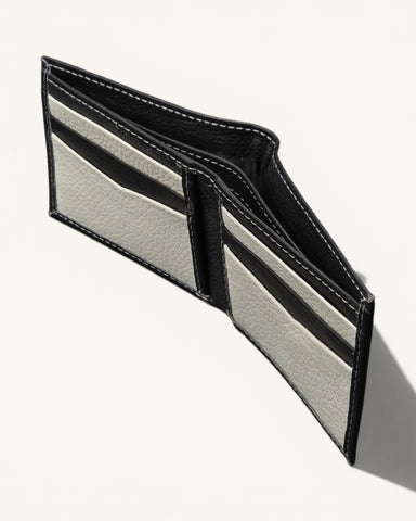 Handmade Leather Bifold Wallet – Black