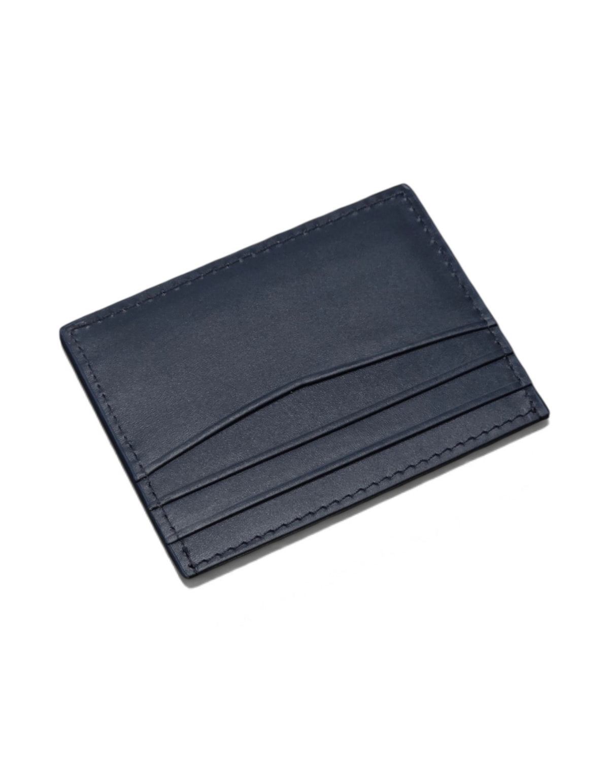 Navy Blue Slim Leather Card Holder
