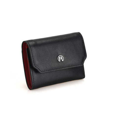 Black And Red Trifold Wallet