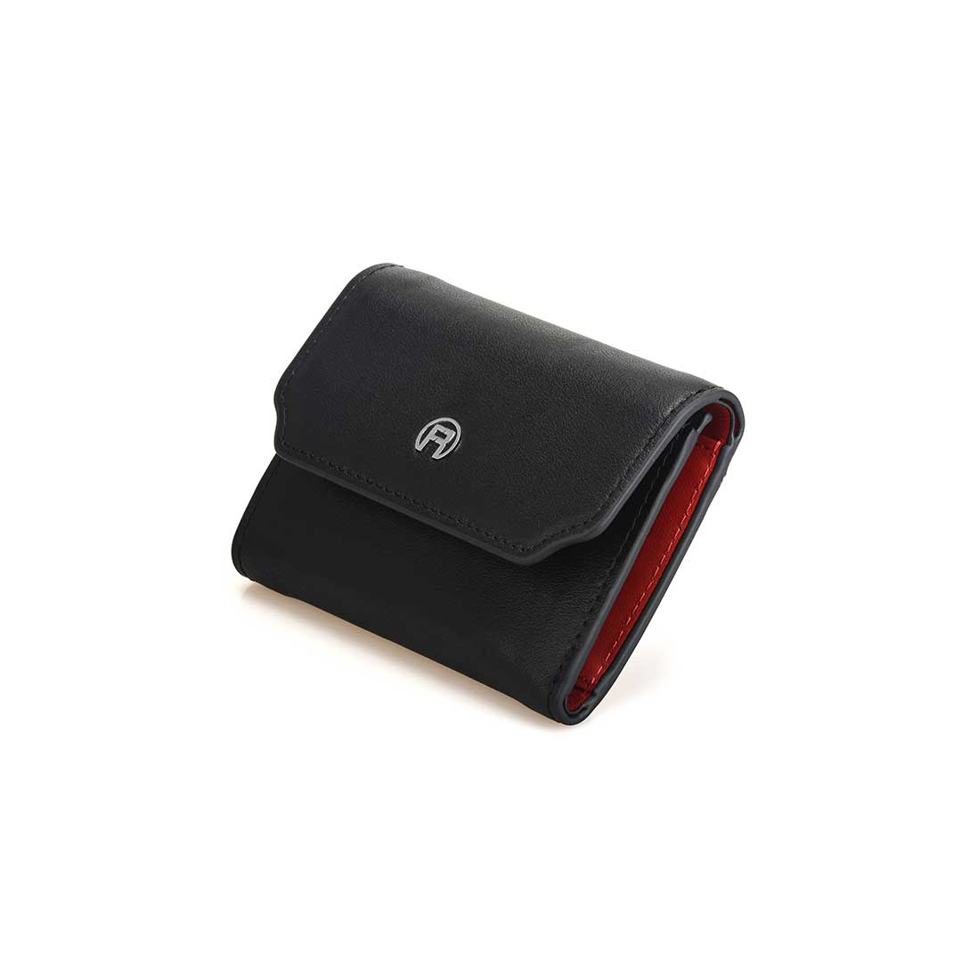 Black And Red Trifold Wallet