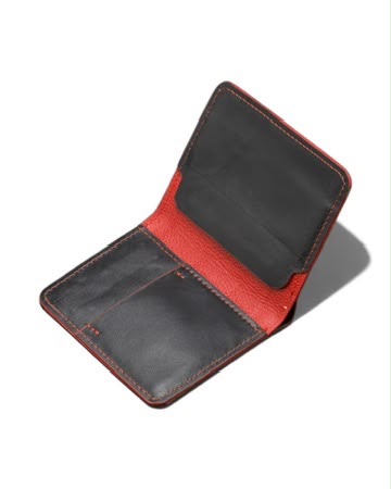 Magnetic Wallet -  Black & Red