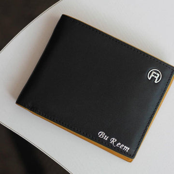 Black and Yellow Men Wallet