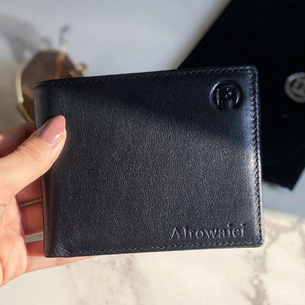 Black and Sea Blue Men Wallet