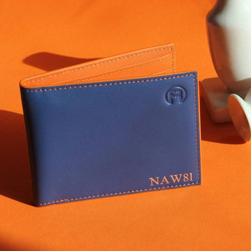 Blue and Orange Men Wallet