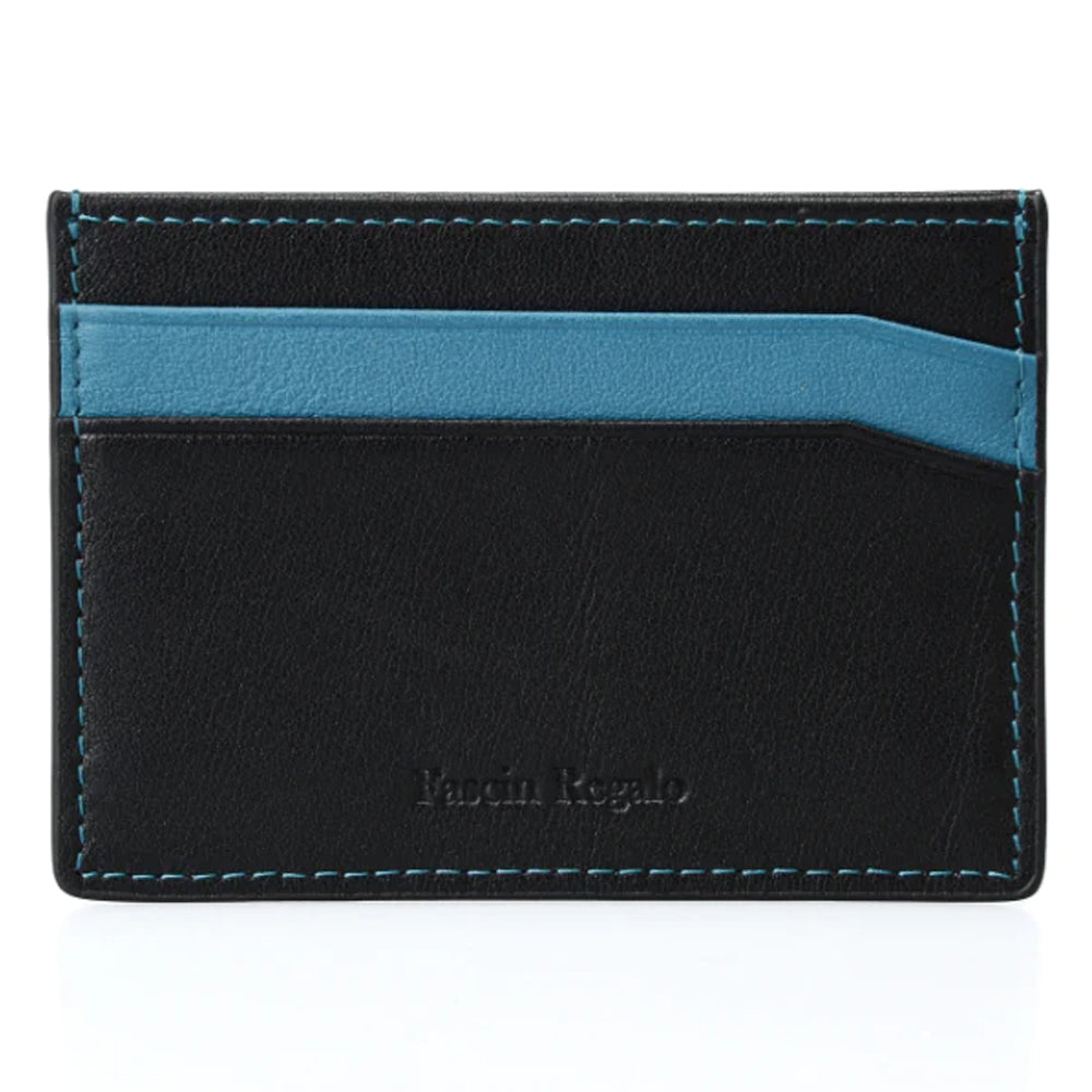 Black and Sea Blue Cardholder