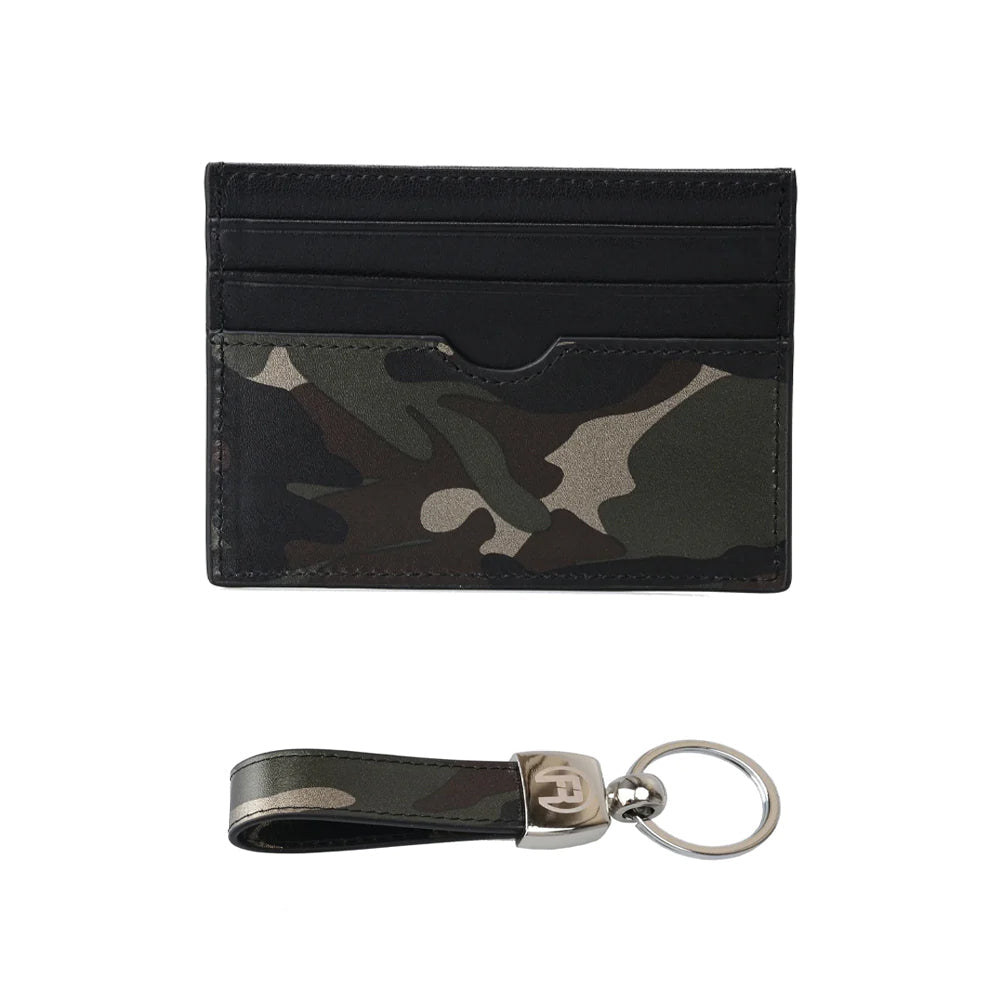Green Camouflage - Set of Two (Cardholder + Keychain)