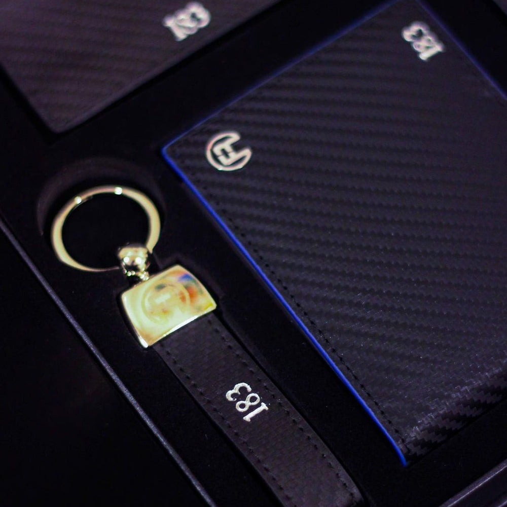 Carbon Fiber Blue - Set of Two